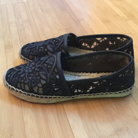 Tory Burch Laser-cut Lace Espadrilles - Picture 2 of 8